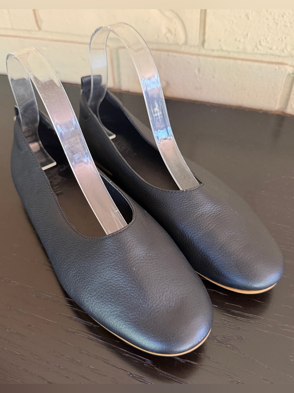 Everlane The Day Glove Ballet Flats Black Supple Leather Minimalist Capsule Sz 7